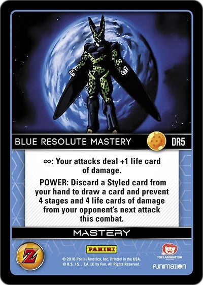 Image for Blue Resolute Mastery (Panini: Awakening) (DR5) - Dragon Ball Z TCG