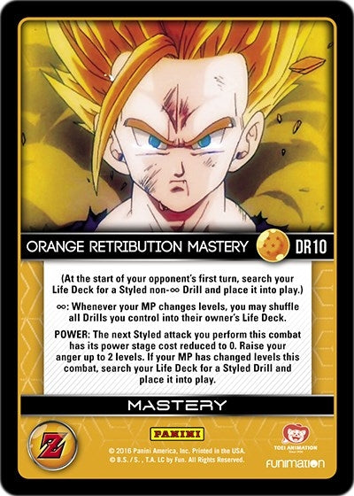 Image for Orange Retribution Mastery (Panini: Awakening) (DR10) - Dragon Ball Z TCG