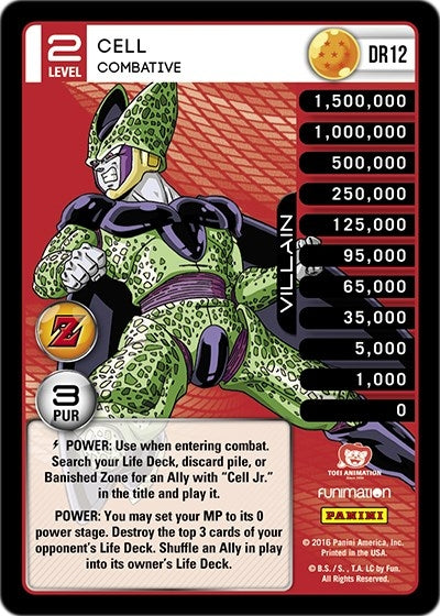 Image for Cell - Combative (Panini: Awakening) (DR12) - Dragon Ball Z TCG