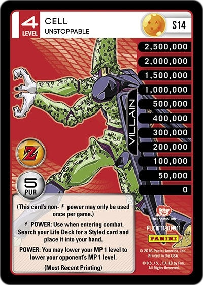Image for Cell - Unstoppable (Panini: Awakening) (DR14) - Dragon Ball Z TCG