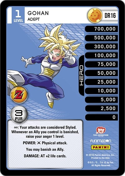Image for Gohan - Adept (Panini: Awakening) (DR16) - Dragon Ball Z TCG