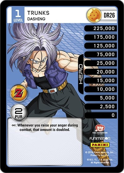 Image for Trunks - Dashing (Panini: Awakening) (DR26) - Dragon Ball Z TCG