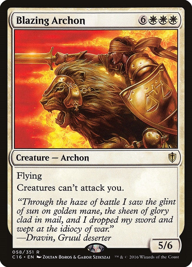 Image for Blazing Archon (Commander 2016) (58) - Magic: The Gathering