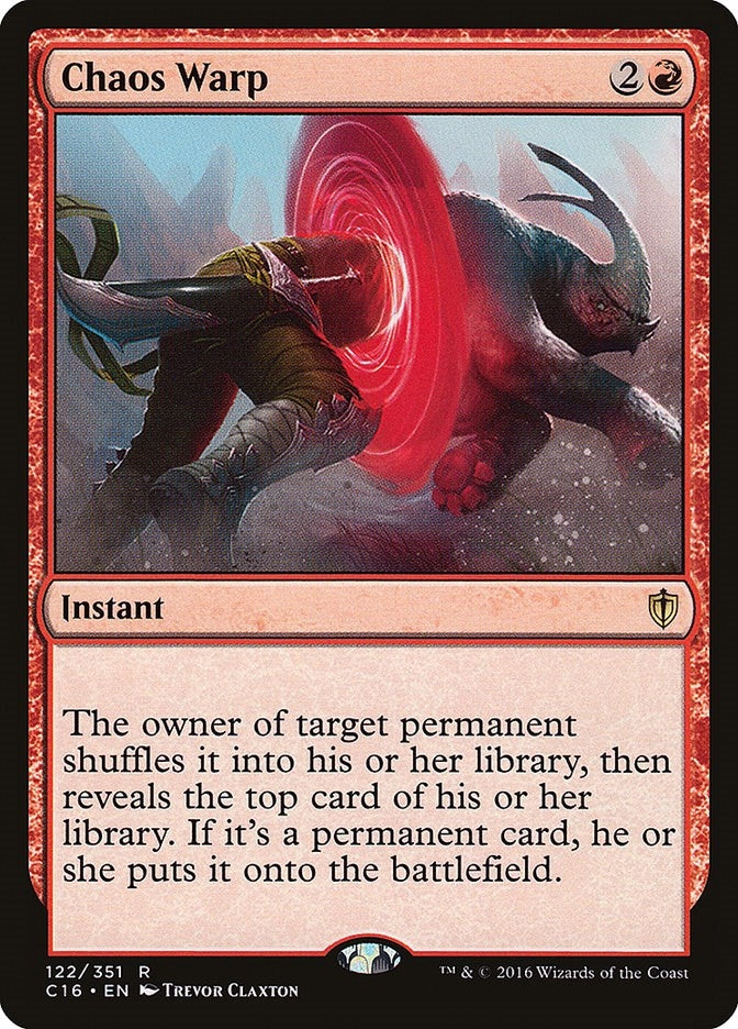 Image for Chaos Warp (Commander 2016) (122) - Magic: The Gathering