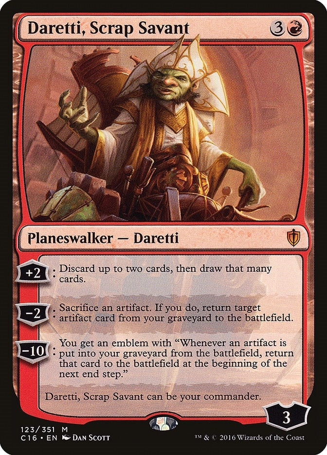 Image for Daretti, Scrap Savant (Commander 2016) (123) - Magic: The Gathering