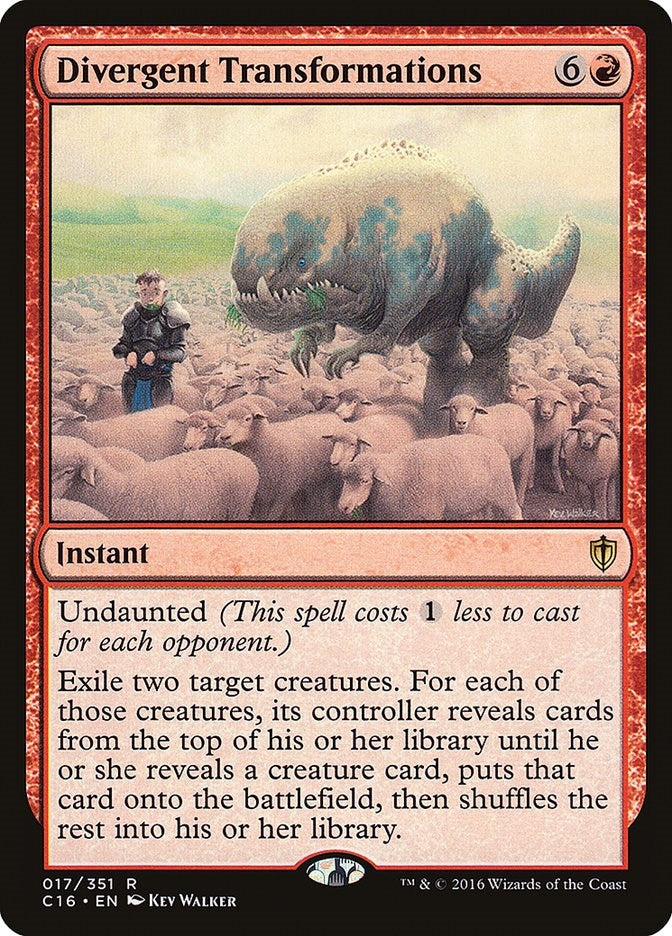 Image for Divergent Transformations (Commander 2016) (17) - Magic: The Gathering