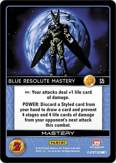 Image for Blue Resolute Mastery (High Tech Foil) (Panini: Awakening) (S5) - Dragon Ball Z TCG