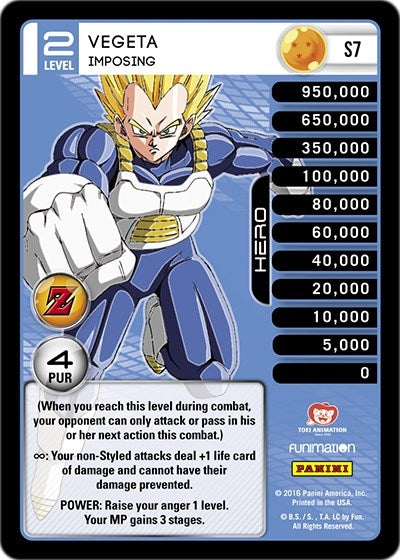 Image for Vegeta - Imposing (High Tech Foil) (Panini: Awakening) (S7) - Dragon Ball Z TCG