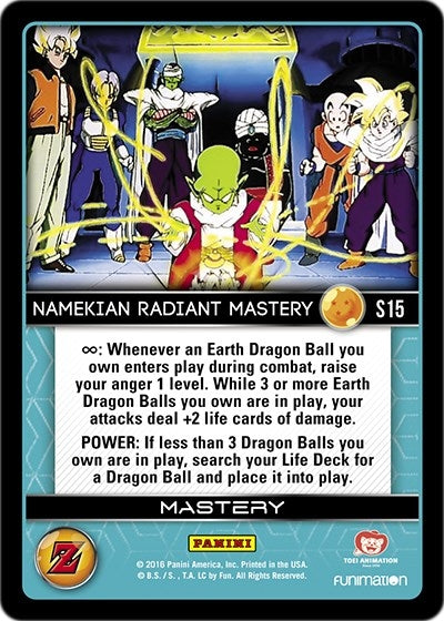 Image for Namekian Radiant Mastery (Rainbow Parallel Foil) (Panini: Awakening) (S15) - Dragon Ball Z TCG