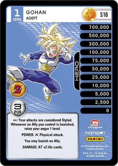 Image for Gohan - Adept (High Tech Foil) (Panini: Awakening) (S16) - Dragon Ball Z TCG