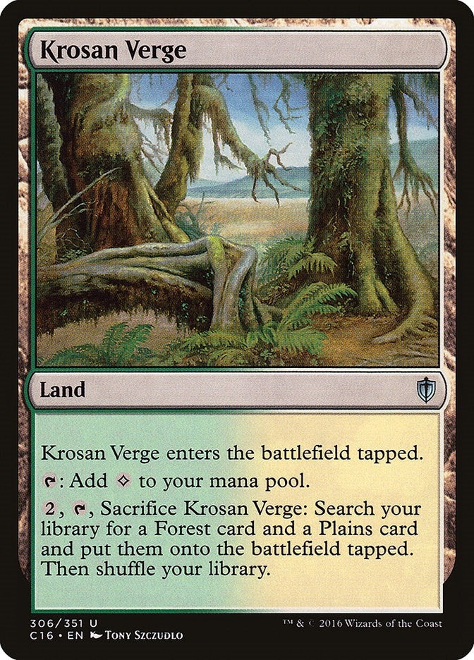Image for Krosan Verge (Commander 2016) (306) - Magic: The Gathering