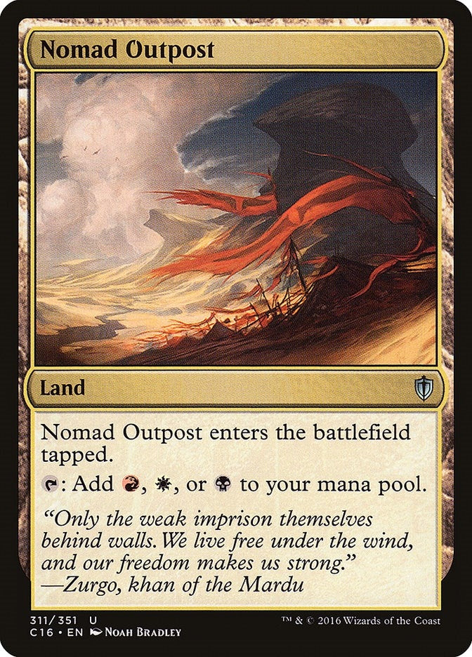 Image for Nomad Outpost (Commander 2016) (311) - Magic: The Gathering