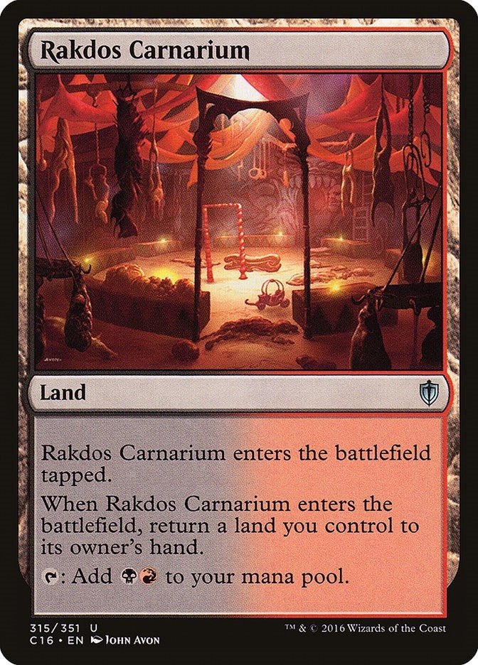 Image for Rakdos Carnarium (Commander 2016) (315) - Magic: The Gathering