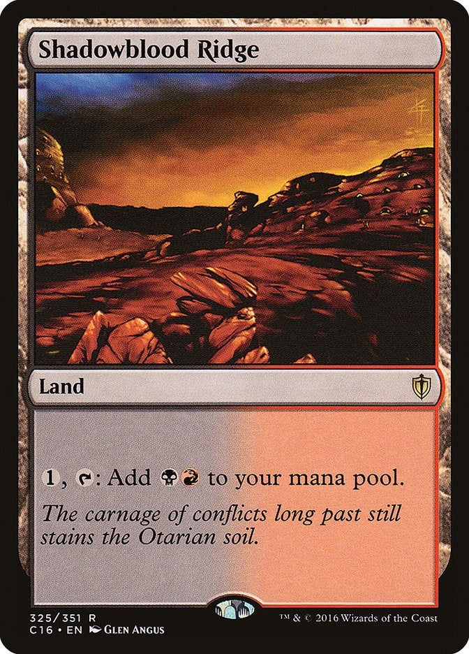 Image for Shadowblood Ridge (Commander 2016) (325) - Magic: The Gathering