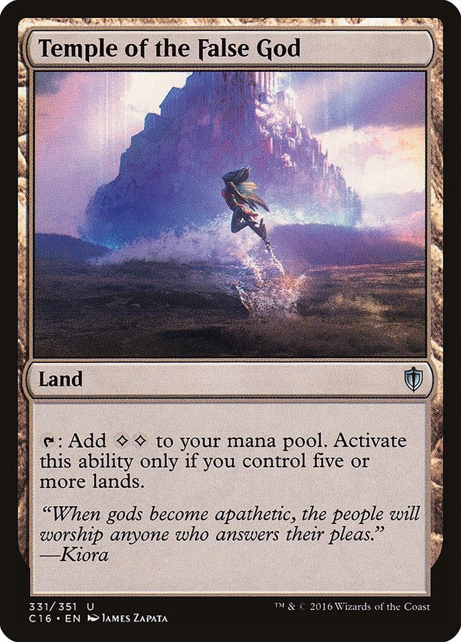 Image for Temple of the False God (Commander 2016) (331) - Magic: The Gathering