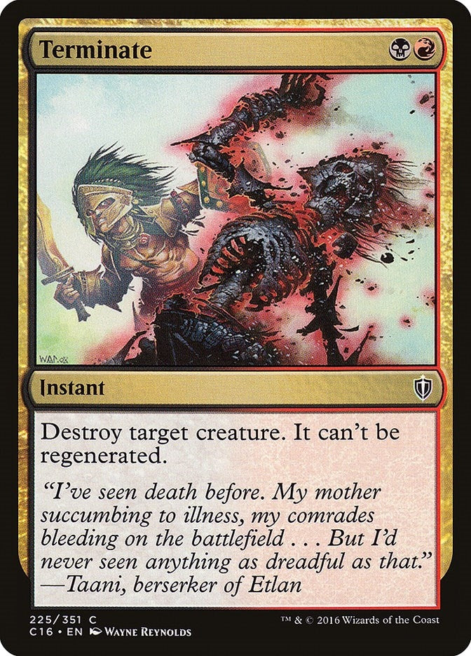 Image for Terminate (Commander 2016) (225) - Magic: The Gathering