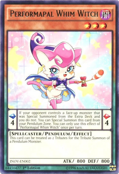 Image for Performapal Whim Witch (Invasion: Vengeance) (INOV-EN002) - YuGiOh