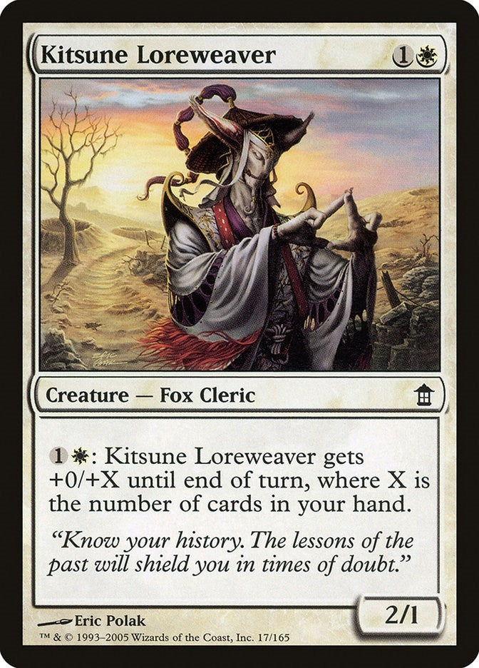 Image for Kitsune Loreweaver (Saviors of Kamigawa) (17) - Magic: The Gathering