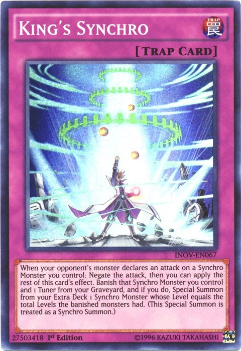 Image for King's Synchro (Invasion: Vengeance) (INOV-EN067) - YuGiOh