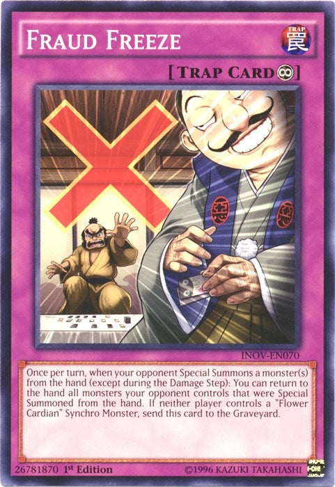 Image for Fraud Freeze (Invasion: Vengeance) (INOV-EN070) - YuGiOh