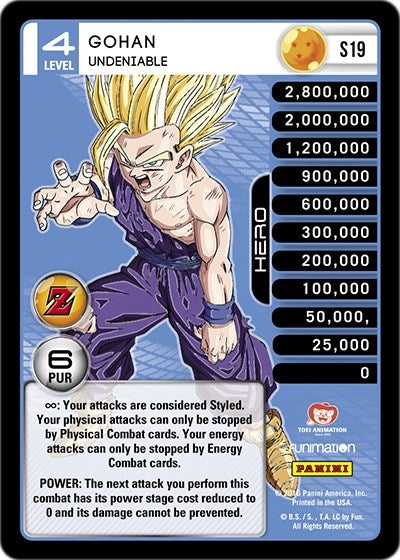 Image for Gohan - Undeniable (High Tech Foil) (Panini: Awakening) (S19) - Dragon Ball Z TCG