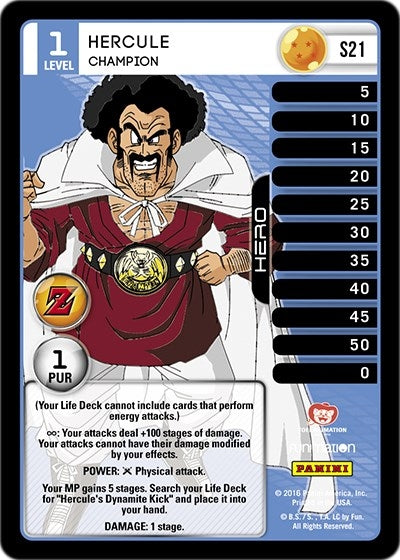 Image for Hercule - Champion (Rainbow Parallel Foil) (Panini: Awakening) (S21) - Dragon Ball Z TCG