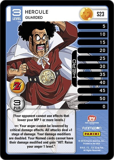 Image for Hercule - Guarded (High Tech Foil) (Panini: Awakening) (S23) - Dragon Ball Z TCG