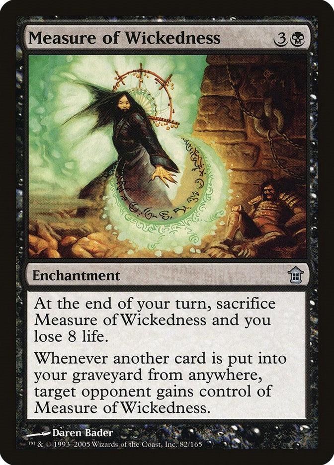 Image for Measure of Wickedness (Saviors of Kamigawa) (82) - Magic: The Gathering