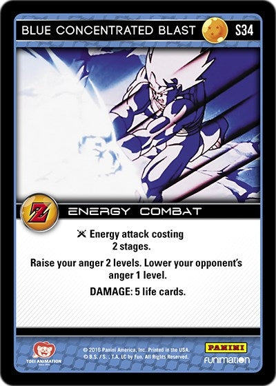 Image for Blue Concentrated Blast (Panini: Awakening) (S34) - Dragon Ball Z TCG