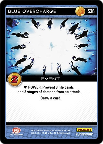 Image for Blue Overcharge (Panini: Awakening) (S36) - Dragon Ball Z TCG