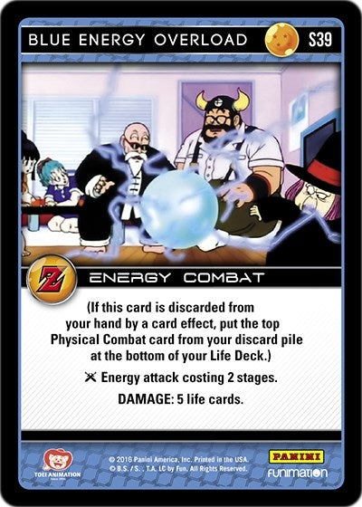 Image for Blue Energy Overload (Panini: Awakening) (S39) - Dragon Ball Z TCG
