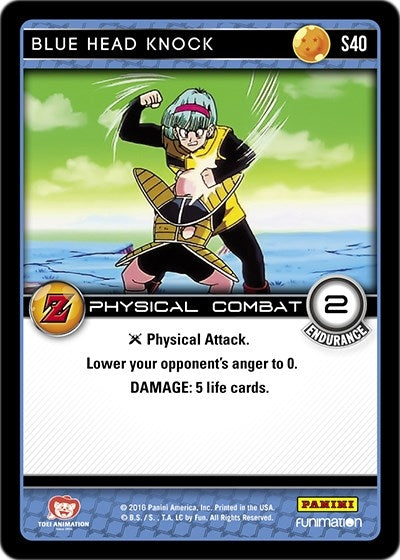 Image for Blue Head Knock (Panini: Awakening) (S40) - Dragon Ball Z TCG