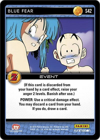 Image for Blue Fear (Panini: Awakening) (S42) - Dragon Ball Z TCG