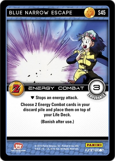 Image for Blue Narrow Escape (Panini: Awakening) (S45) - Dragon Ball Z TCG