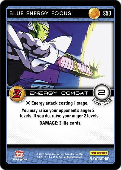 Image for Blue Energy Focus (Panini: Awakening) (S53) - Dragon Ball Z TCG