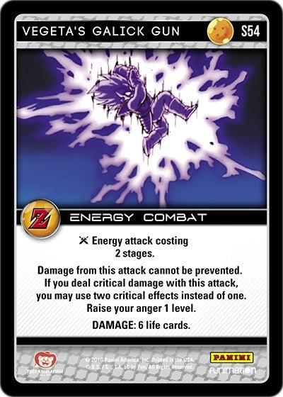 Image for Vegeta's Galick Gun (Panini: Awakening) (S54) - Dragon Ball Z TCG