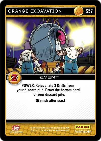 Image for Orange Excavation (Panini: Awakening) (S57) - Dragon Ball Z TCG