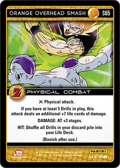 Image for Orange Overhead Smash (Panini: Awakening) (S65) - Dragon Ball Z TCG
