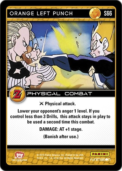 Image for Orange Left Punch (Panini: Awakening) (S66) - Dragon Ball Z TCG