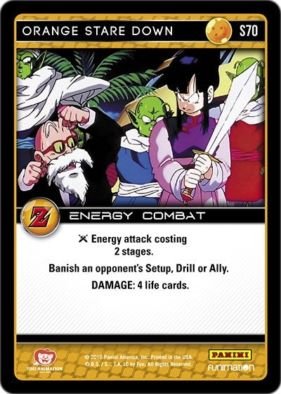 Image for Orange Stare Down (Panini: Awakening) (S70) - Dragon Ball Z TCG