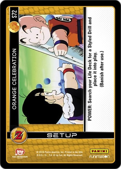 Image for Orange Celebration (Panini: Awakening) (S72) - Dragon Ball Z TCG
