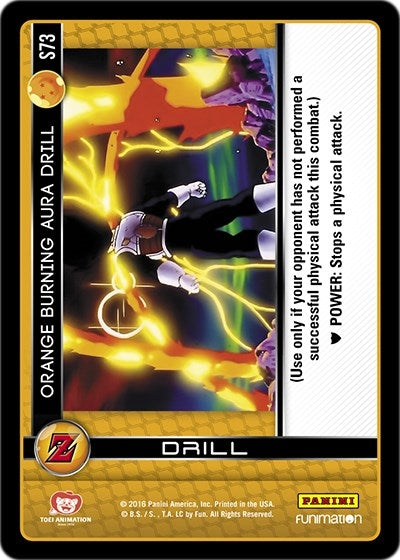 Image for Orange Burning Aura Drill (Panini: Awakening) (S73) - Dragon Ball Z TCG