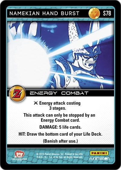 Image for Namekian Hand Burst (Panini: Awakening) (S78) - Dragon Ball Z TCG