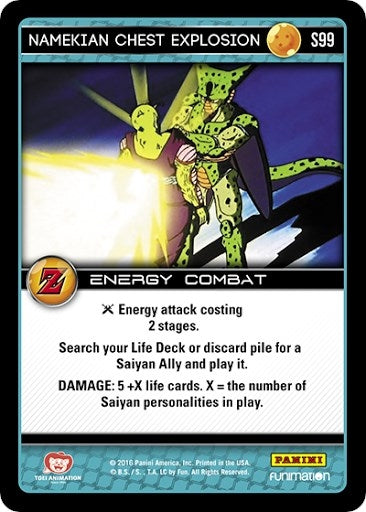 Image for Namekian Chest Explosion (Panini: Awakening) (S99) - Dragon Ball Z TCG