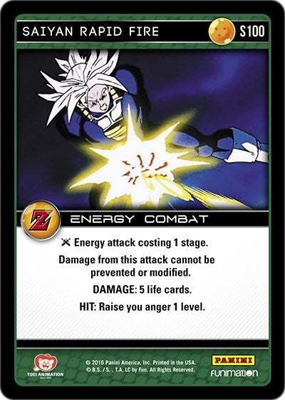 Image for Saiyan Rapid Fire (Panini: Awakening) (S100) - Dragon Ball Z TCG