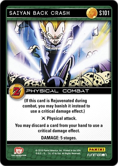 Image for Saiyan Back Crash (Panini: Awakening) (S101) - Dragon Ball Z TCG