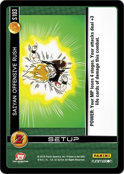 Image for Saiyan Offensive Rush (Panini: Awakening) (S103) - Dragon Ball Z TCG