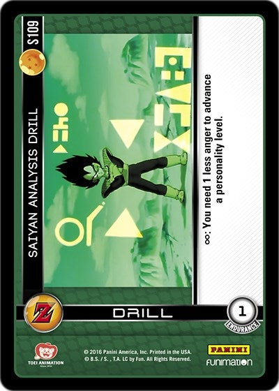 Image for Saiyan Analysis Drill (Panini: Awakening) (S109) - Dragon Ball Z TCG