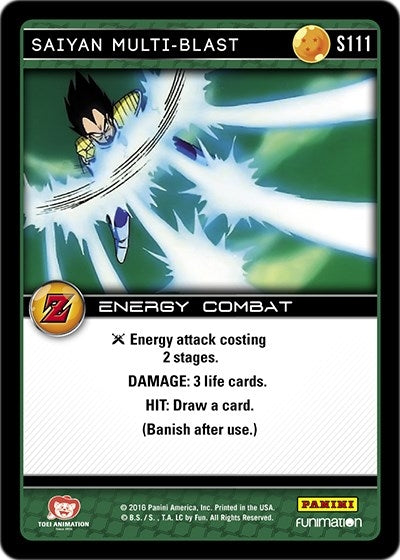 Image for Saiyan Multi-Blast (Panini: Awakening) (S111) - Dragon Ball Z TCG