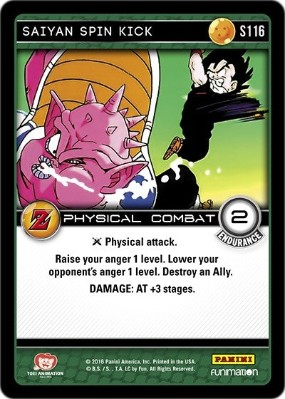 Image for Saiyan Spin Kick (Panini: Awakening) (S116) - Dragon Ball Z TCG